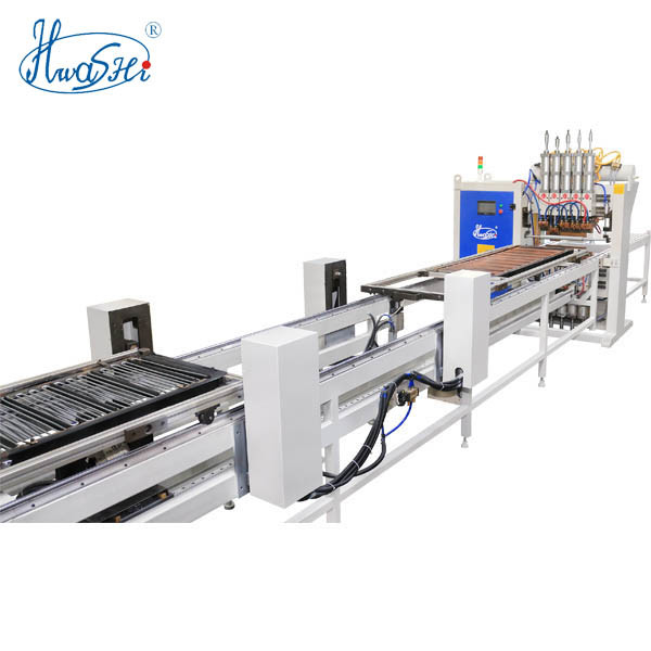 Hwashi αυτόματη πολλαπλή σημεία ψύξης Condenser Wire Mesh Spot συγκόλληση μηχανή χαμηλού άνθρακα χάλυβα Wire Mesh συγκόλληση