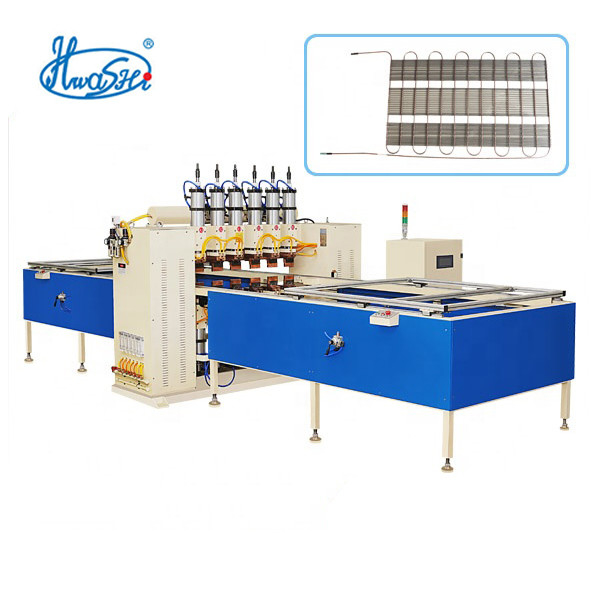 Hwashi αυτόματη πολλαπλή σημεία ψύξης Condenser Wire Mesh Spot συγκόλληση μηχανή χαμηλού άνθρακα χάλυβα Wire Mesh συγκόλληση
