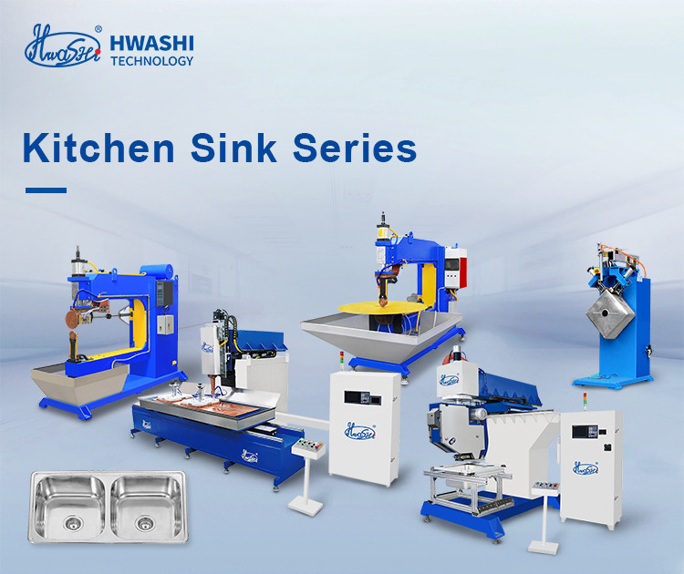 Hwashi Inox SS304 Μηχανή συγκόλλησης διπλού νιπτήρα και ατσάλινου χάλυβα