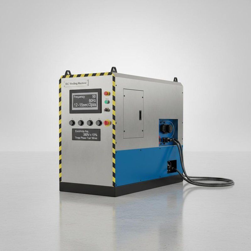 Συχνότητα 50 60Hz IBC Ινωτική μηχανή Τρεις φάσεις Τέσσερα καλώδια 380V ± 10% Ηλεκτρική ενέργεια Απαιτείται αποδοτικότητα 12 15sec ανά 2pcs