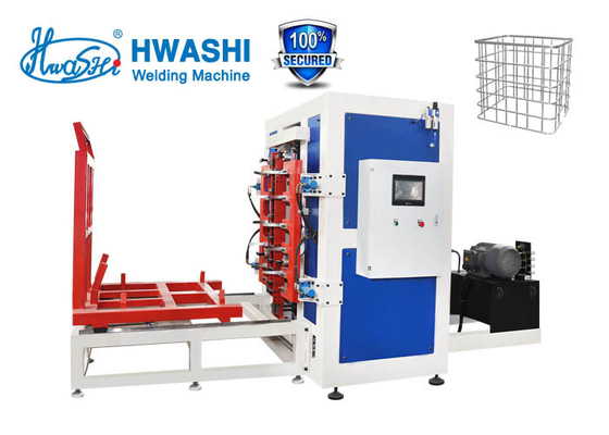 Hwashi IBC Μεταλλικό πλέγμα φύλλου μετάλλου Clinching Machine PLC Control IBC Τάνκ Ιλυτική μηχανή