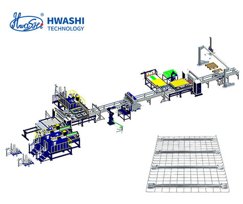Νέα Αυτοματοποίηση Βαθμού για Ράφια από Πλέγμα Σύρματος – Η Γραμμή Παραγωγής της Hwashi Παραδίδει