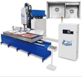 CNC αυτόματη μηχανή συγκόλλησης νεροχυτών για το διαφορετικό νεροχύτη κουζινών μεγέθους
