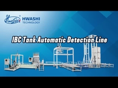 Μηχανή δοκιμής διαρροής IBC γραμμής ανίχνευσης κλωβού δεξαμενής 1000L 1200L